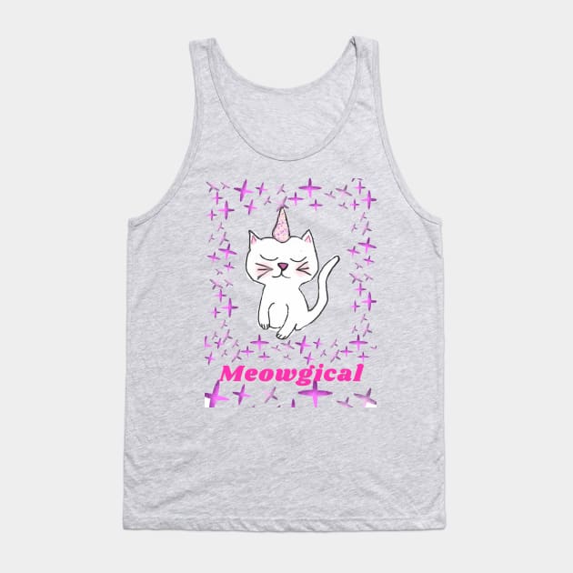 Meowgical cat Tank Top by FamilyCurios